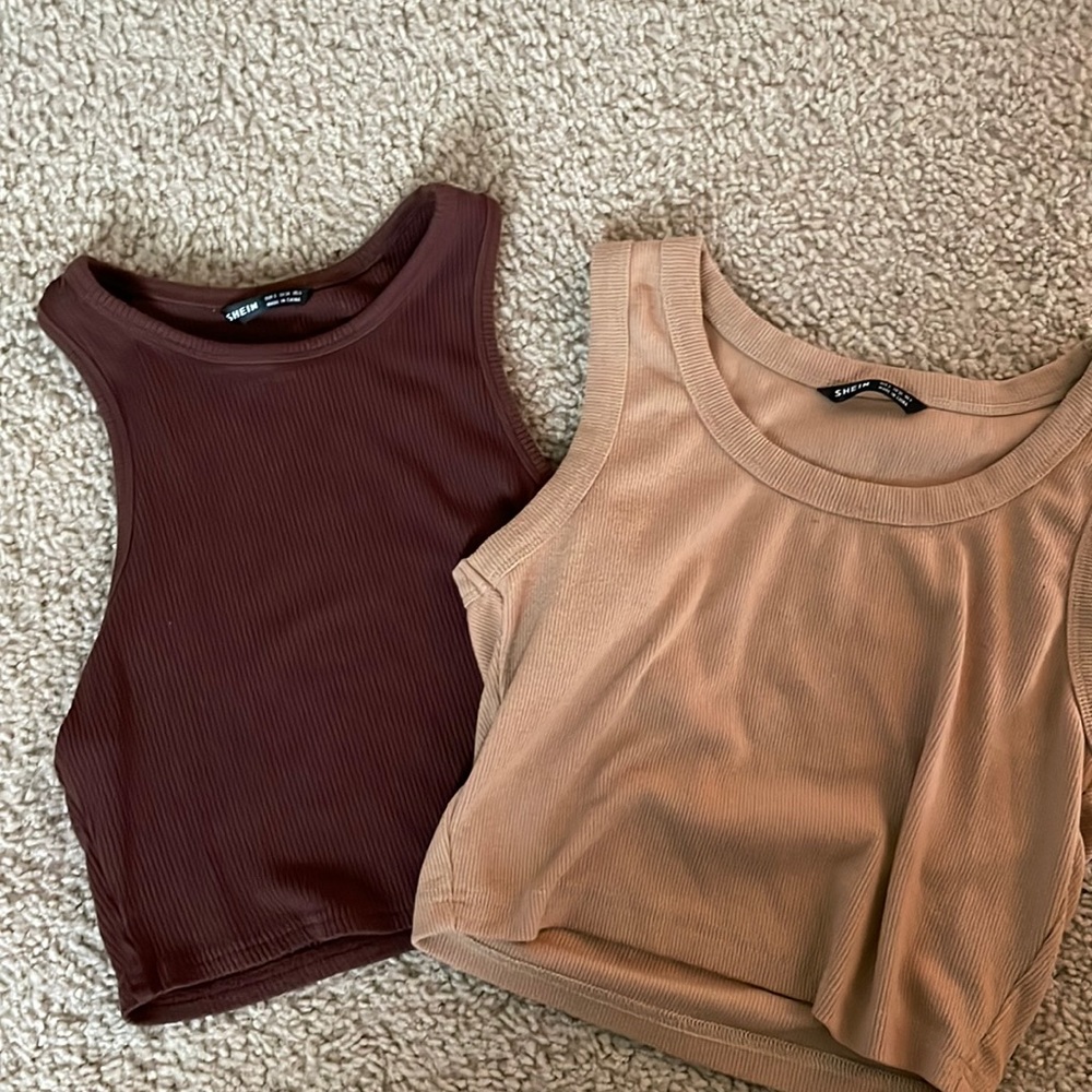 Different shades of brown, Shein, worn twice